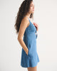 Bra-Free Tie-Front Chambray Mini Dress