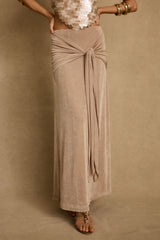Almara Champagne Maxi Skirt