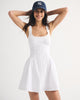 100% Cotton A&F Bra-Free Dylan Mini Dress-White