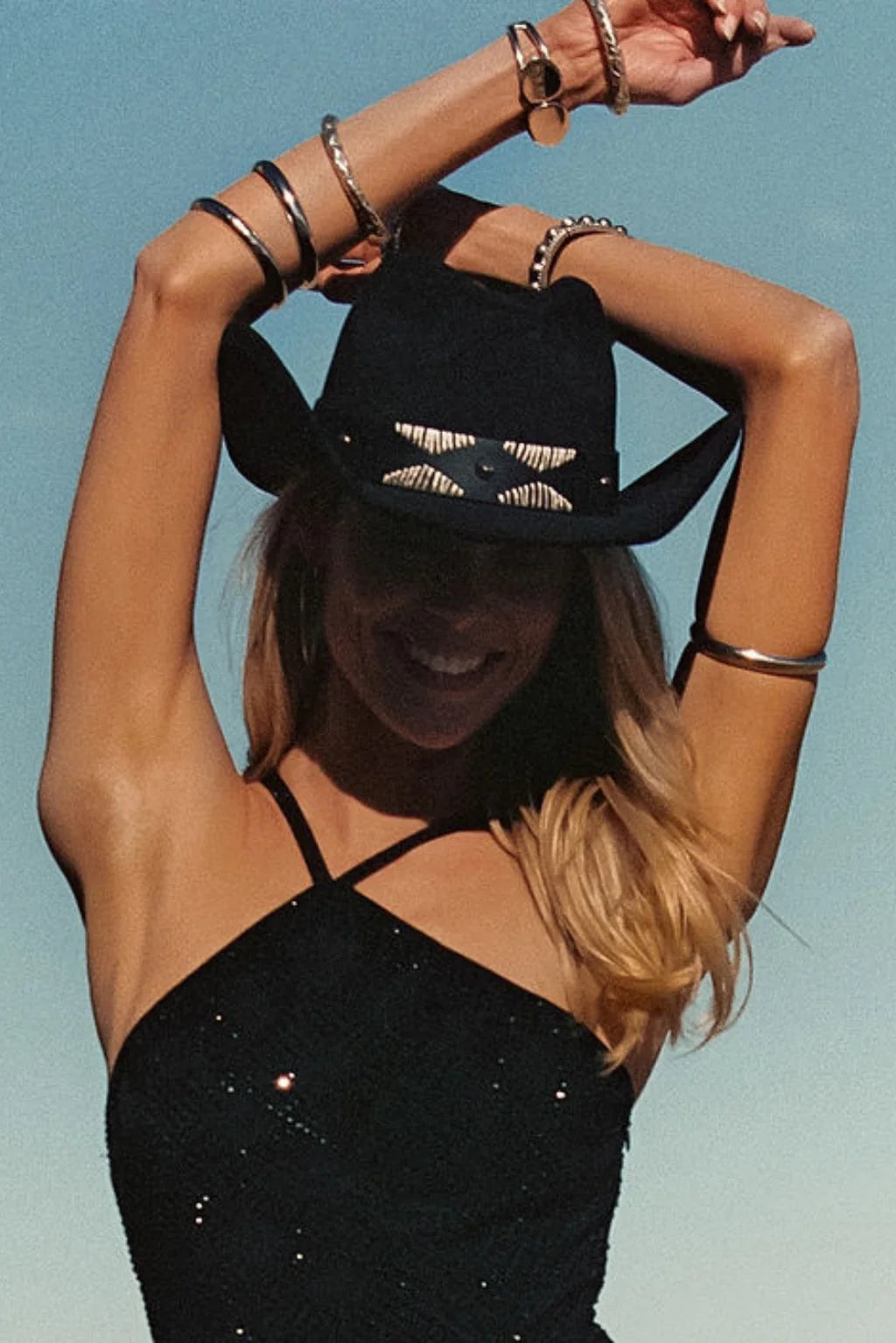Talon Black Suede Cowboy Hat