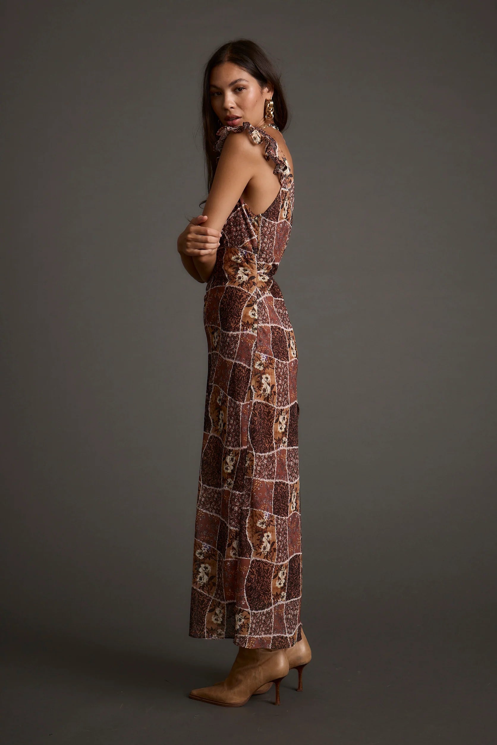 Bree Patchwork Midi Dress