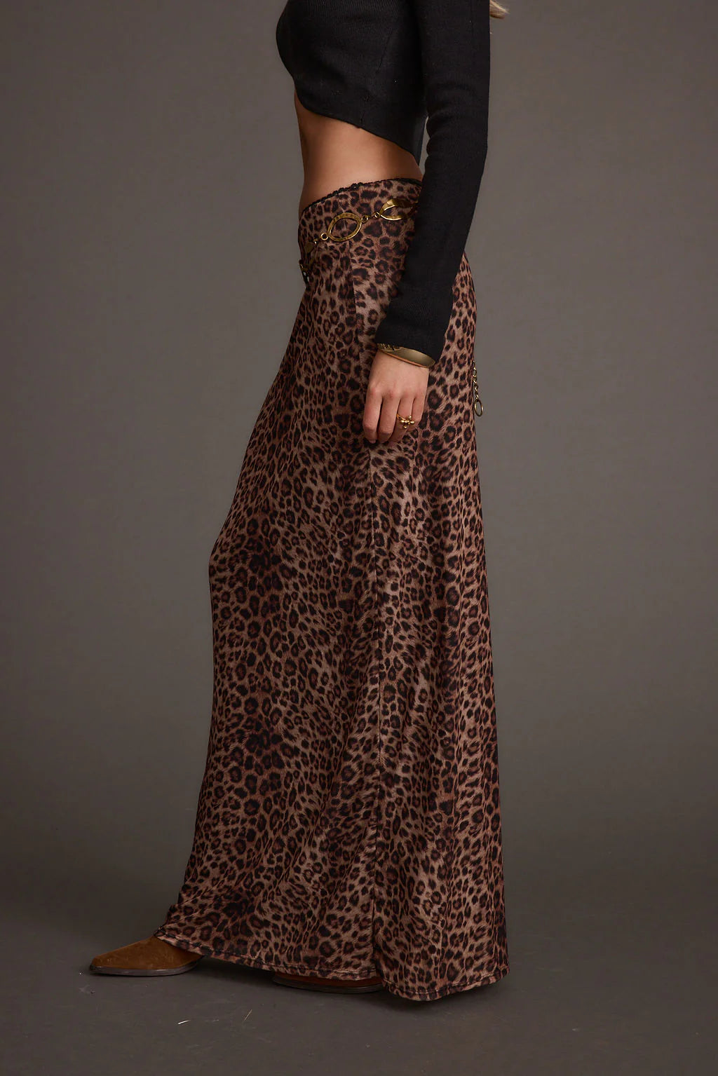 Julia Leopard Print Maxi Skirt