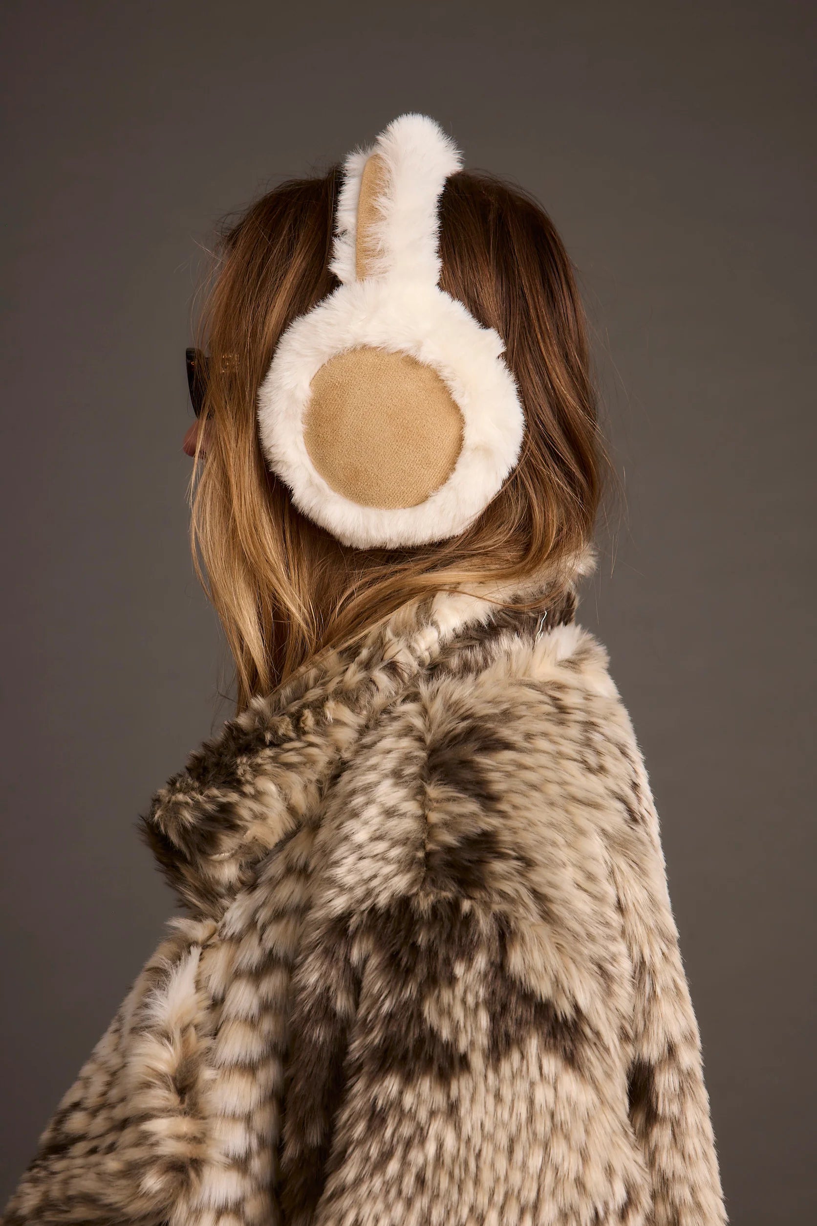Crystal Ivory Faux Fur Ear Muffs