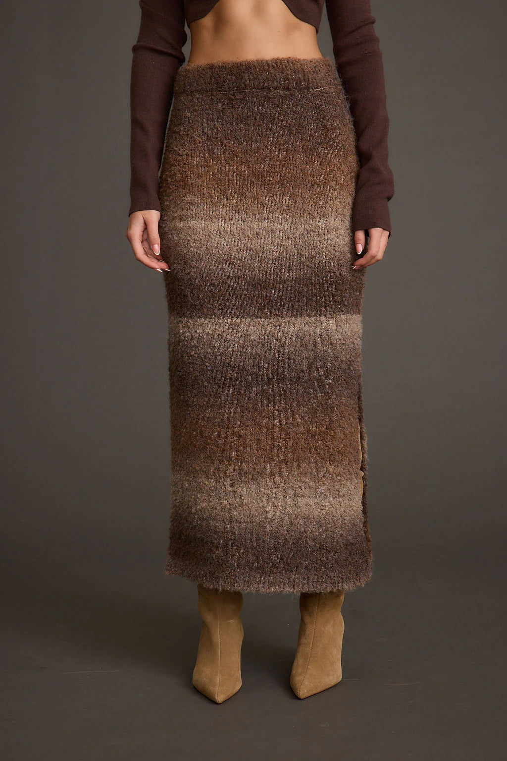 Helena Ombre Sweater Midi Skirt