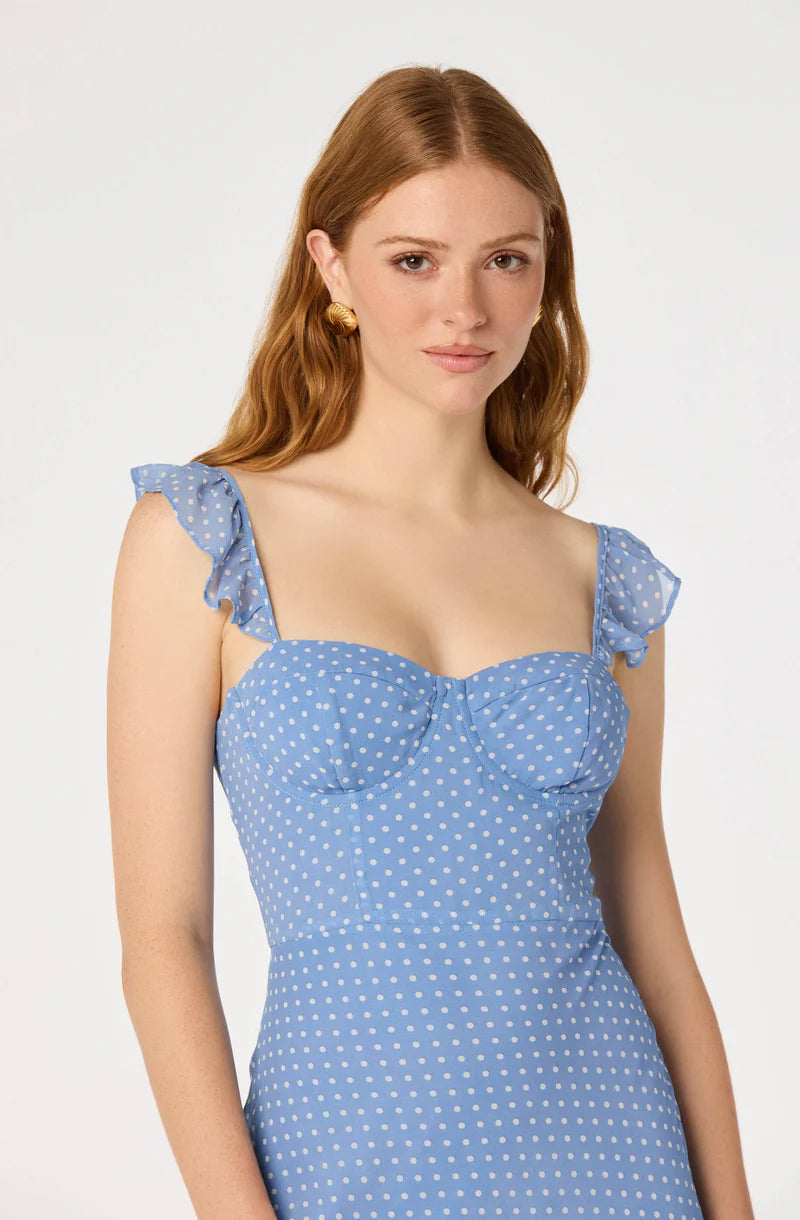 Alcina Tiered Maxi Dress-Bule