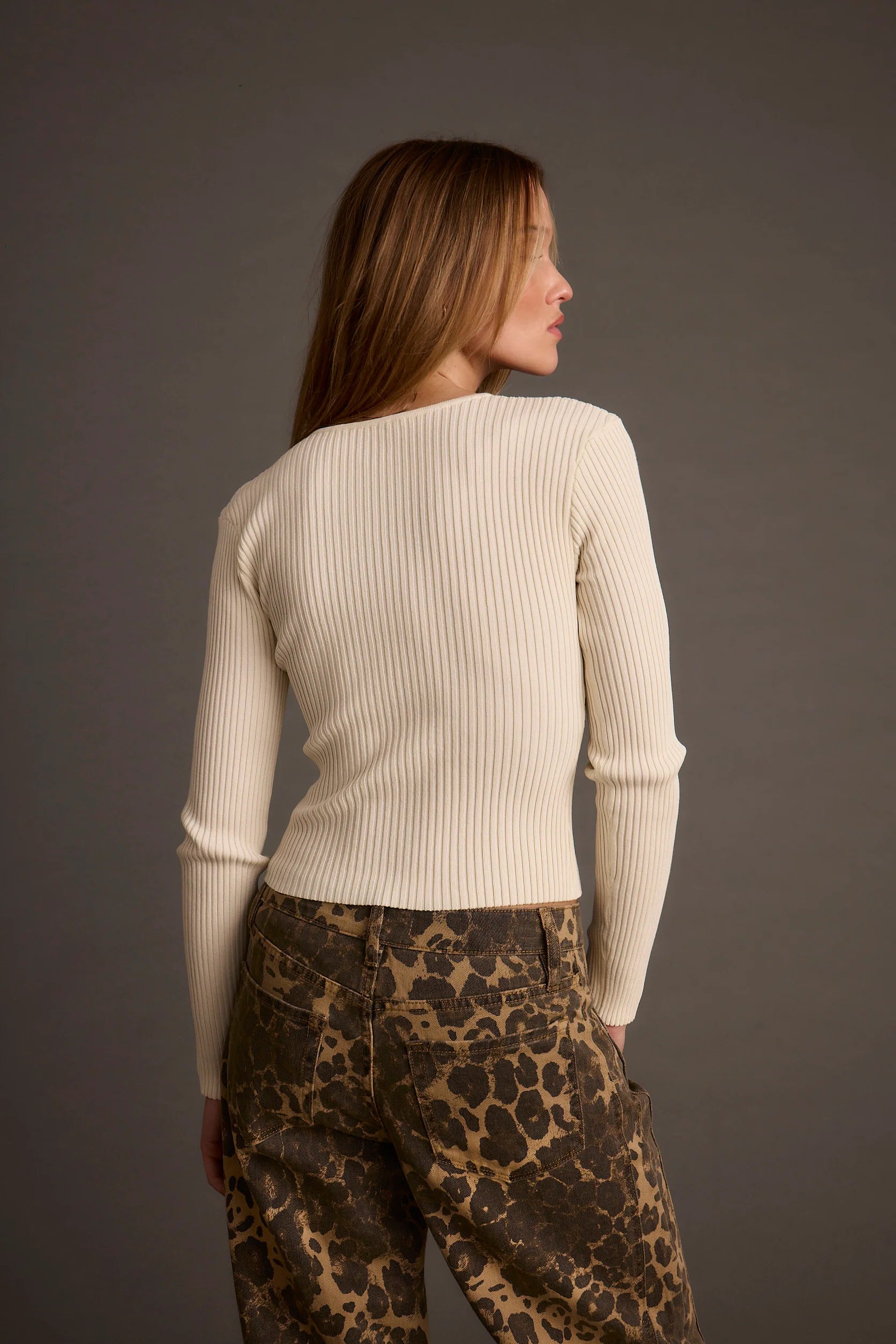 Skye Ivory Zip Up Top