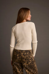 Skye Ivory Zip Up Top