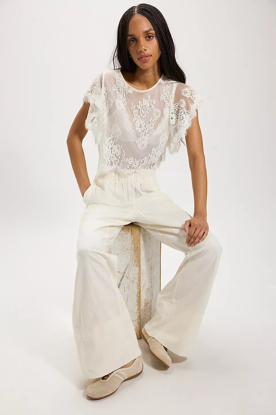 Day's End Linen Pull-On Pants