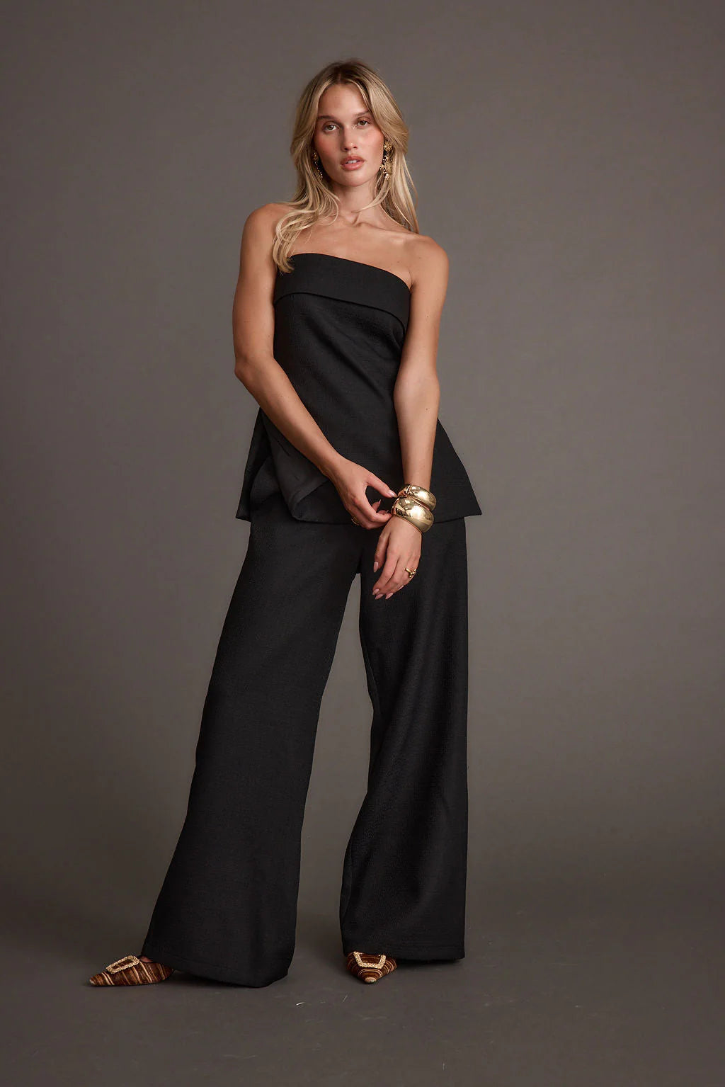Montague Black Tailored Trousers