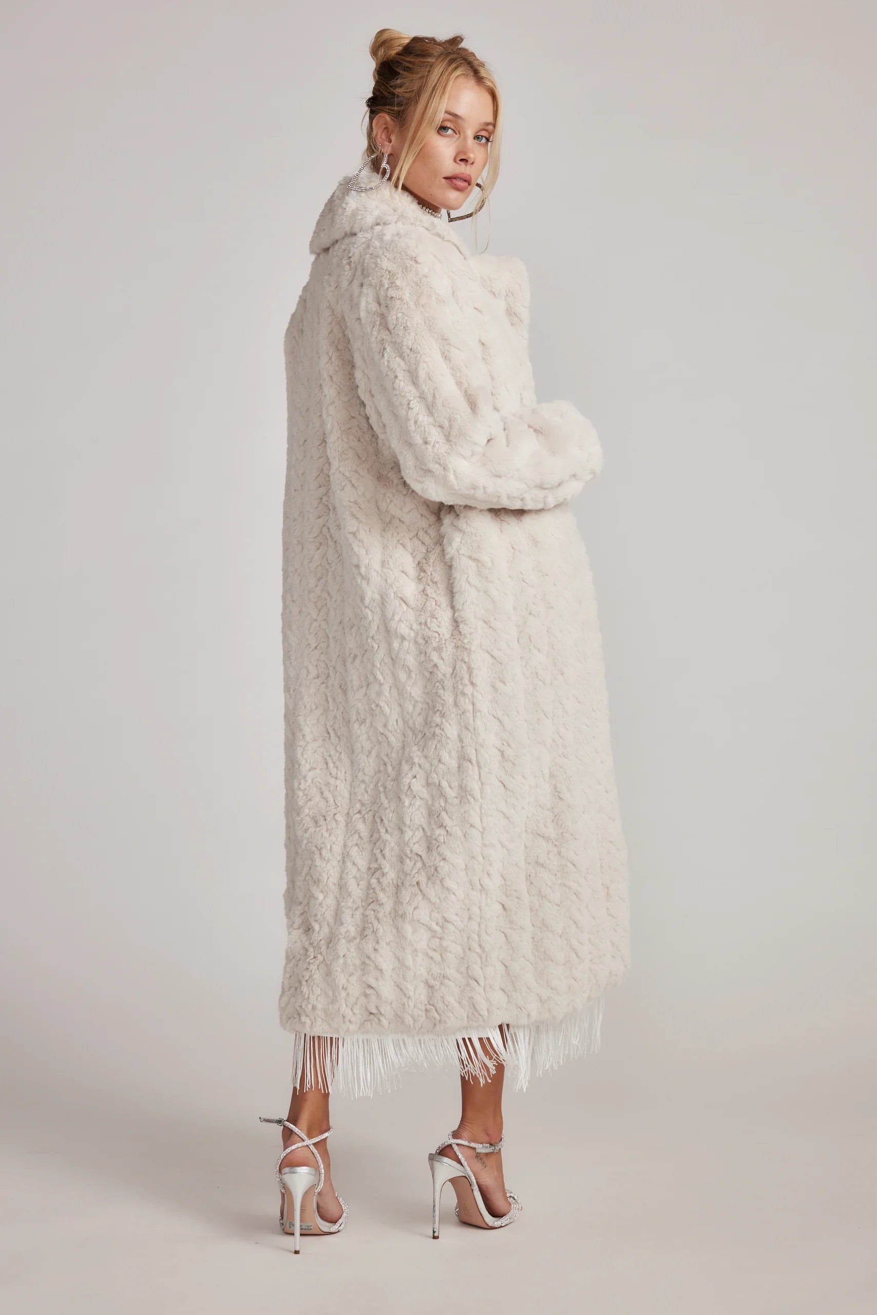 Sasha Cream Floor Length Coat