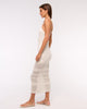 Beaded Crochet-Style Maxi Dress-Cream