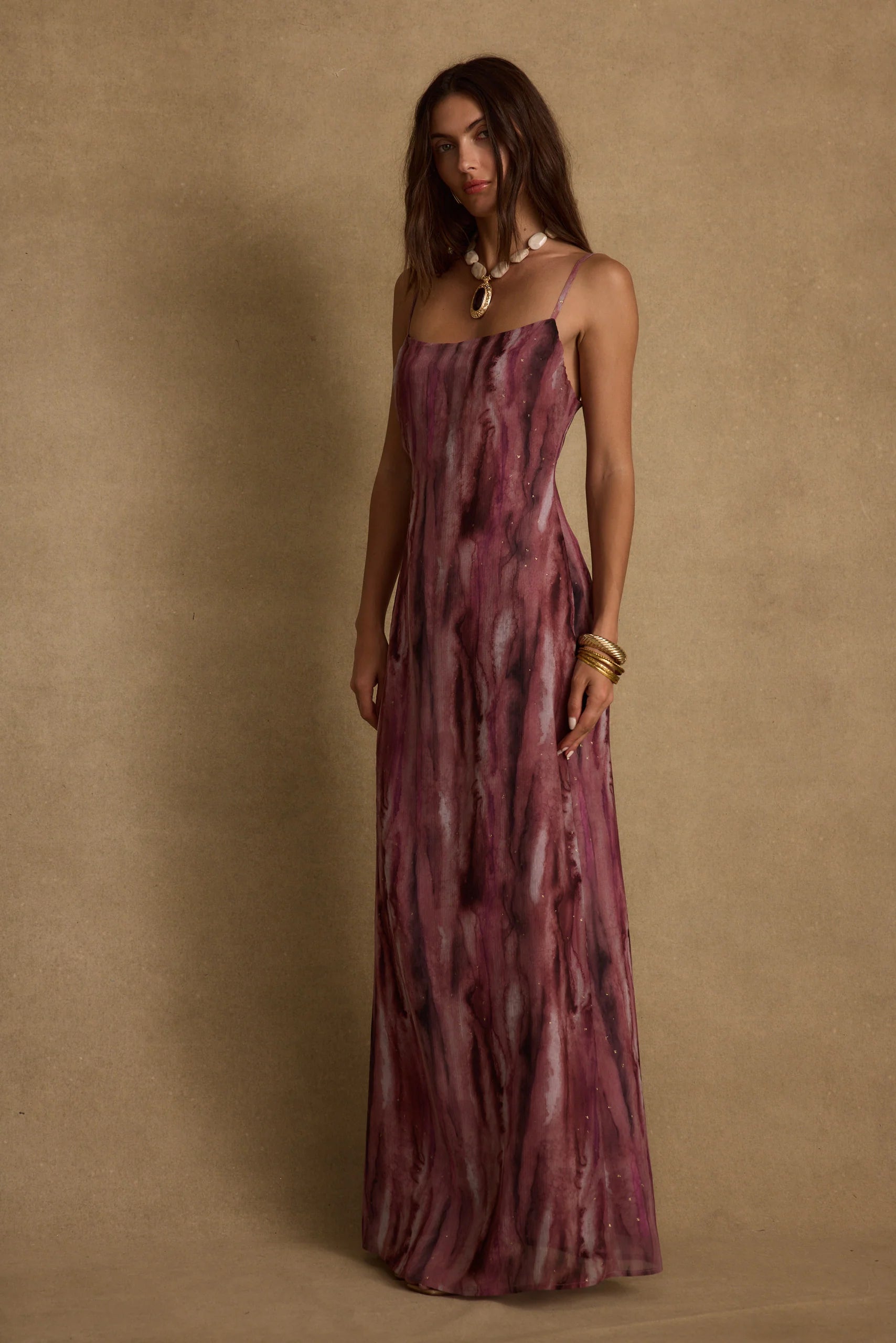 Nerissa Berry Chiffon Maxi Dress