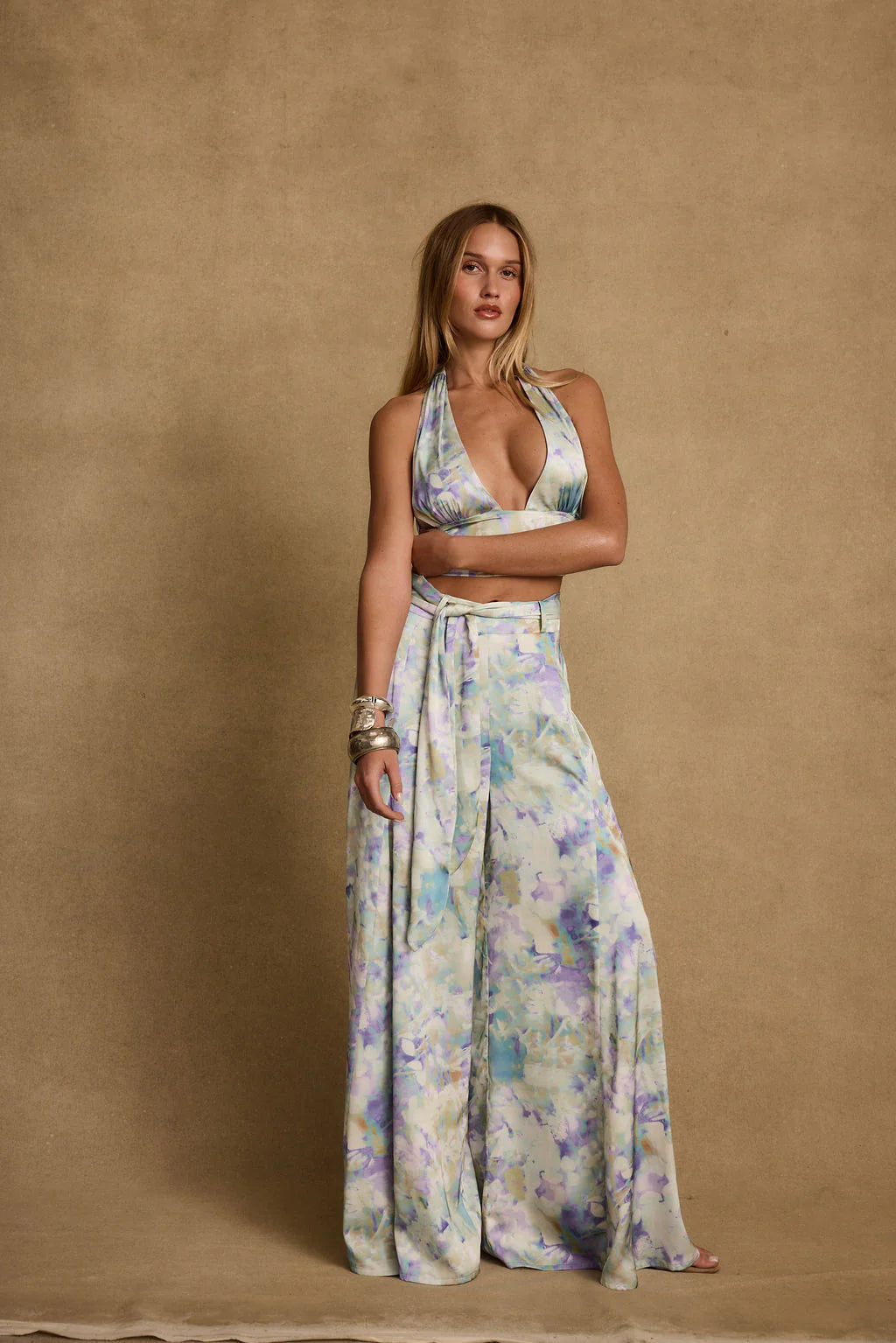 Picasso Blue Abstract Pants