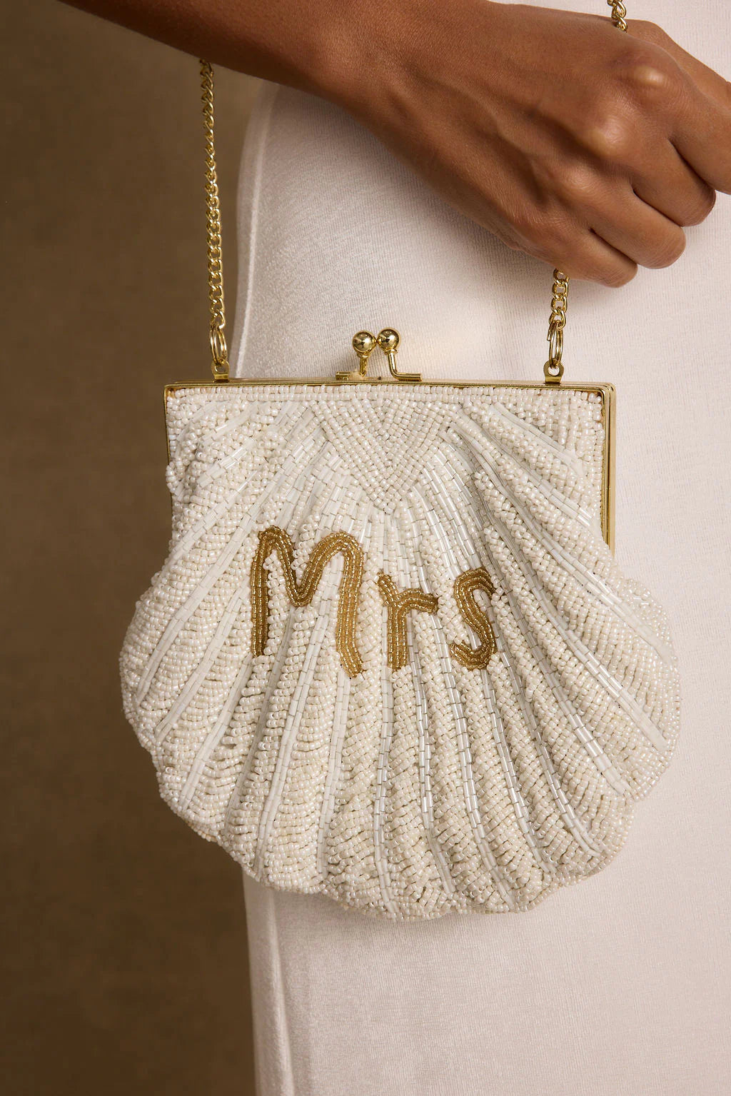 MRS Beaded Shell Bag