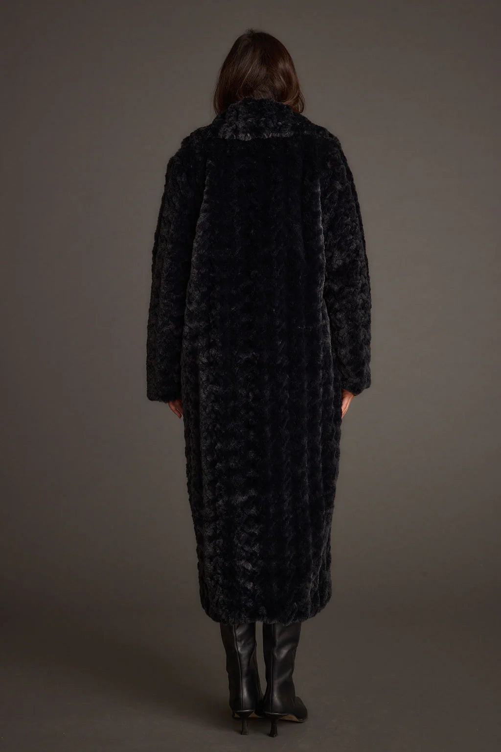 Sasha Black Floor Length Coat