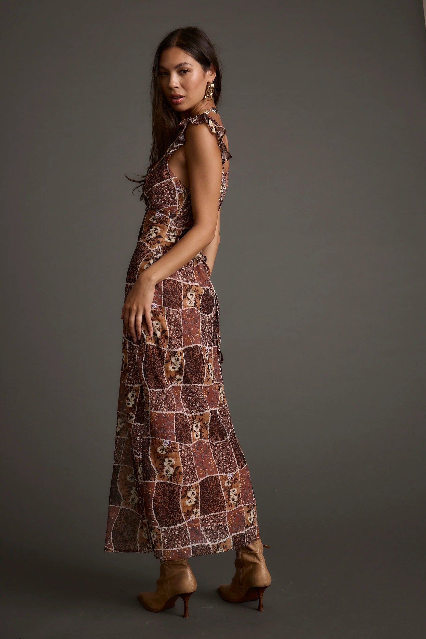 Bree Patchwork Midi Dress