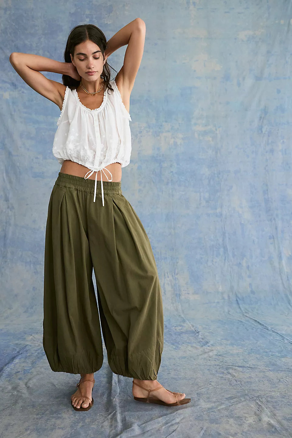 Moonflower Pull-On Balloon Pants